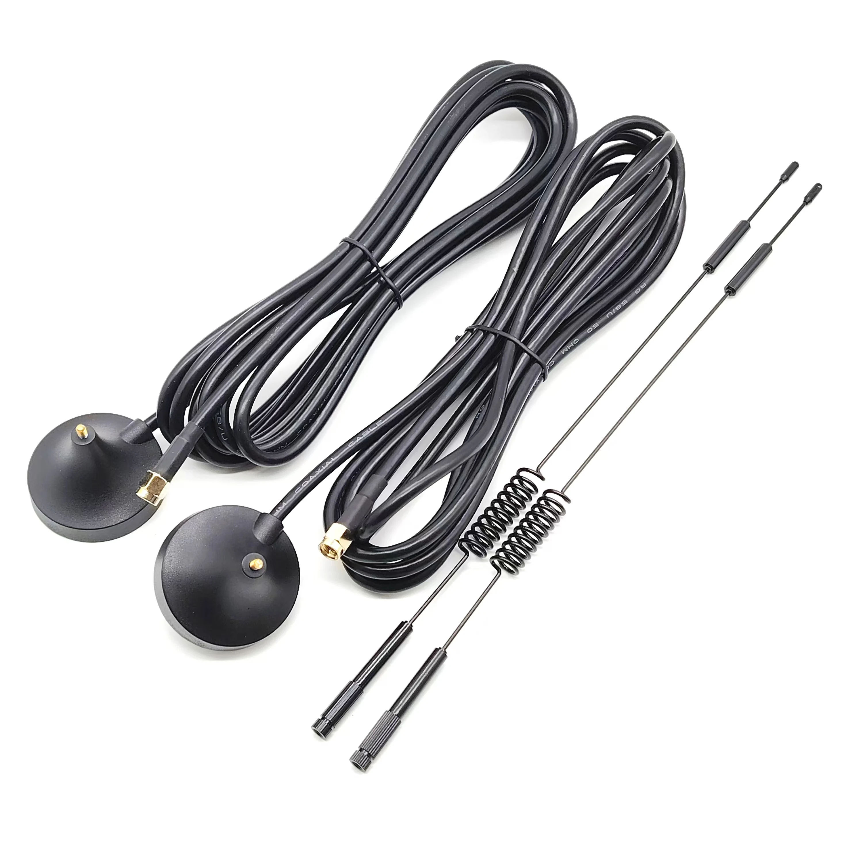 45mm big magnet base 4G cellular lte antenna wifi low loss RG58 cable sucker magnetic 4g antenne with sma connector