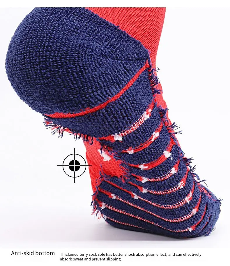 Paris star number football socks men fall non slip towel bottom tube socks wholesale sports socks