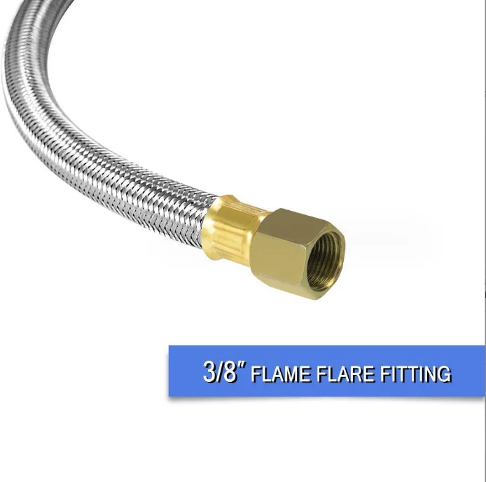 Turkey oven braid wire high pressure 0-30PSIG pressure reducing valve regulator with Hose