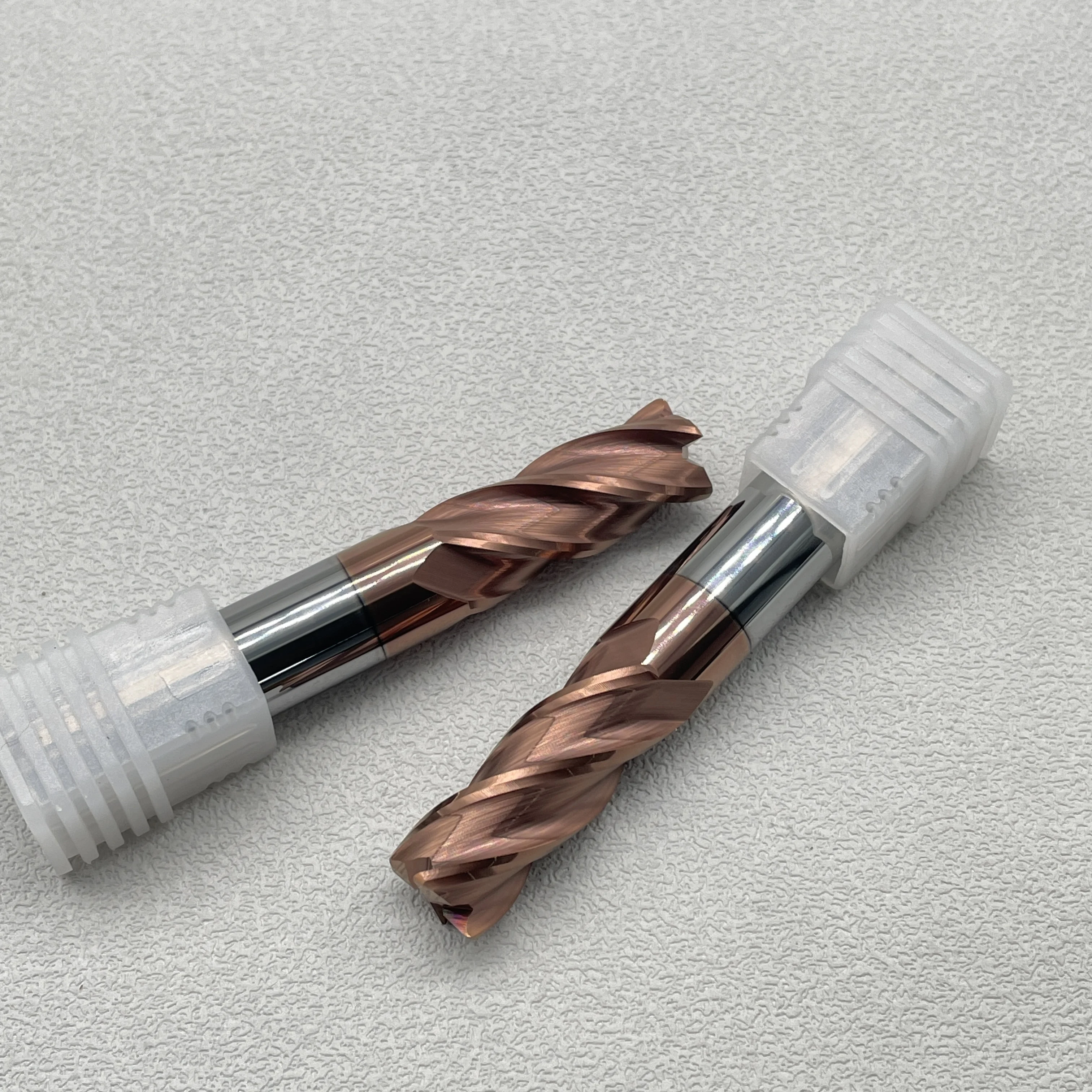 Good price CNC machine milling tools 4 fluted HRC55 TiSIN coating Corner Radius Solid Carbide End mill Cutter for metal