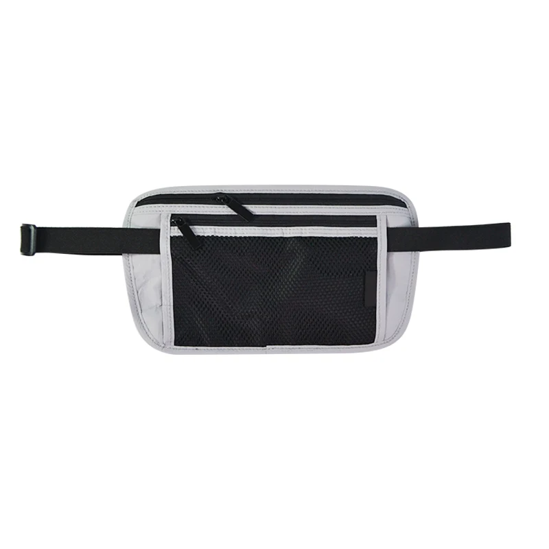 Custom Logo Design Outdoor Hiking Sports Waist Bag For Men Water Proof Cell Phone Bag Mesh Fitness Gym Casual Fanny Pack Running