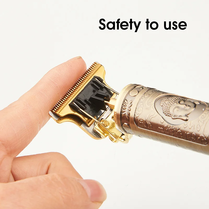  Машинка для стрижки волос с ЖК-дисплеем металлический корпус USB зарядка электрическая Беспроводная профессиональный