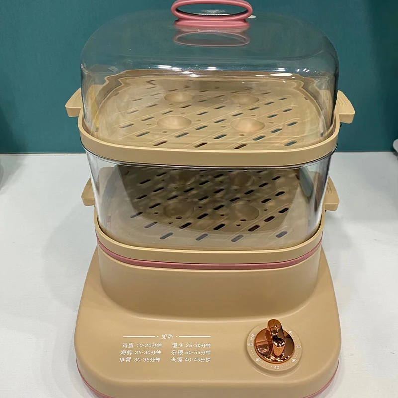 Healthy Cooking Electric Food Steamer 2 Layer 800W Home Food Warmer Cooker Vegetables Steam Cooker