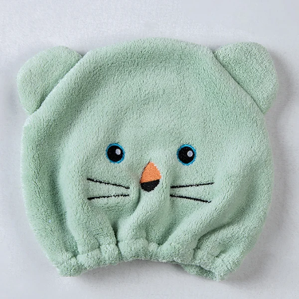 Cartoon Microfiber Hair Turban Quickly Dry Hair Hat Wrapped Towel Bathing Shower Cap