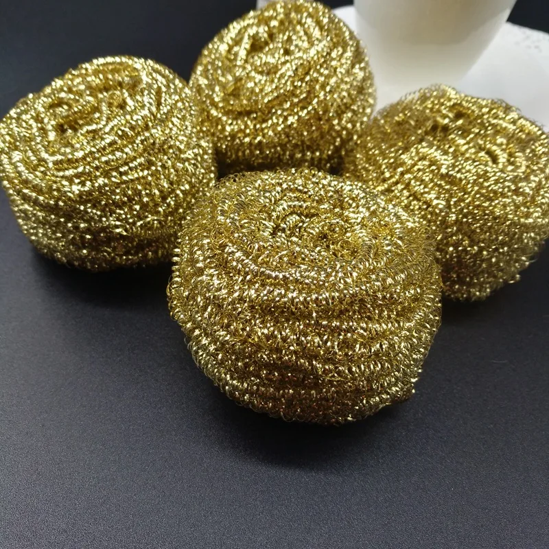 Custom Copper Stainless Steel Scourer Steel Wool Scouring Pad metal Scrubber