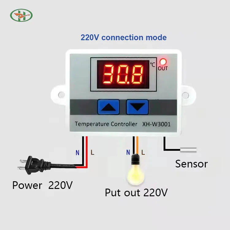 Высокое качество XH-W3001 цифровой 24 В AC110V 220 термостат инкубатор части W3001 регулятор температуры для инкубатора яиц