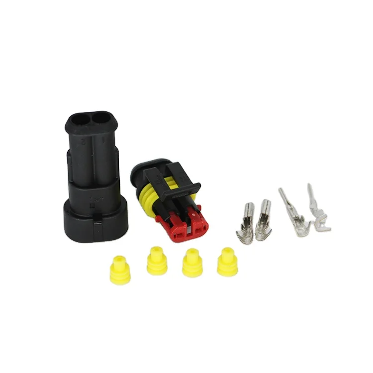 TYCO AMP 282080-1/282104-1 DJ7021-1.5-11/21 Auto Connector Waterproof 2-Pin Automotive Wire Plug Electric Car Terminals Adaptor