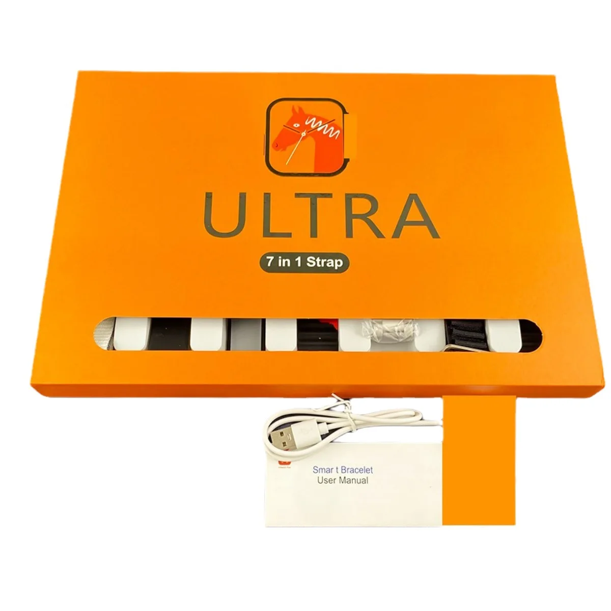 7 In 1 Smart Watch Ultra 9 49mm 2.01 Inch Health Monitoring Sport Bracelet 7+1 Gift Pack Set 7in1 Smart Watches PK S100 Y10 H20