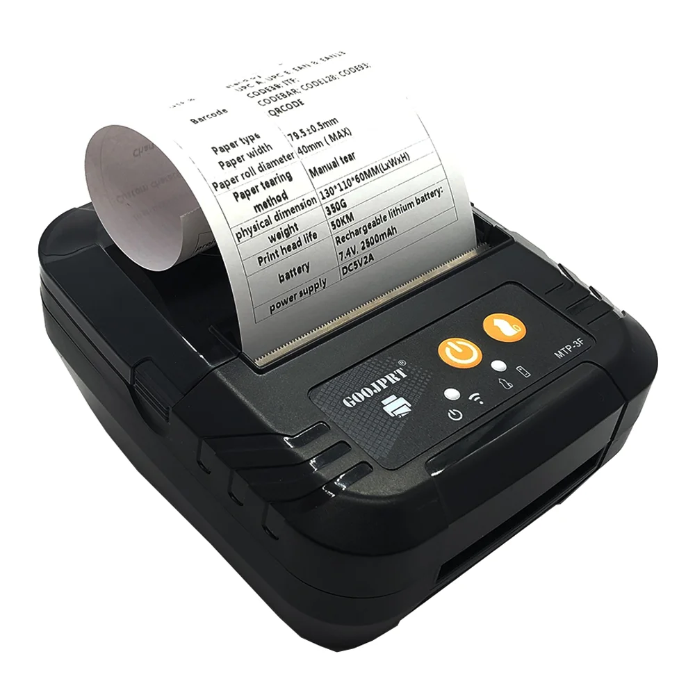 Android 80MM small pocket no ink wireless portable mini hand held mobile blue tooth photo logo pos thermal receipt printer