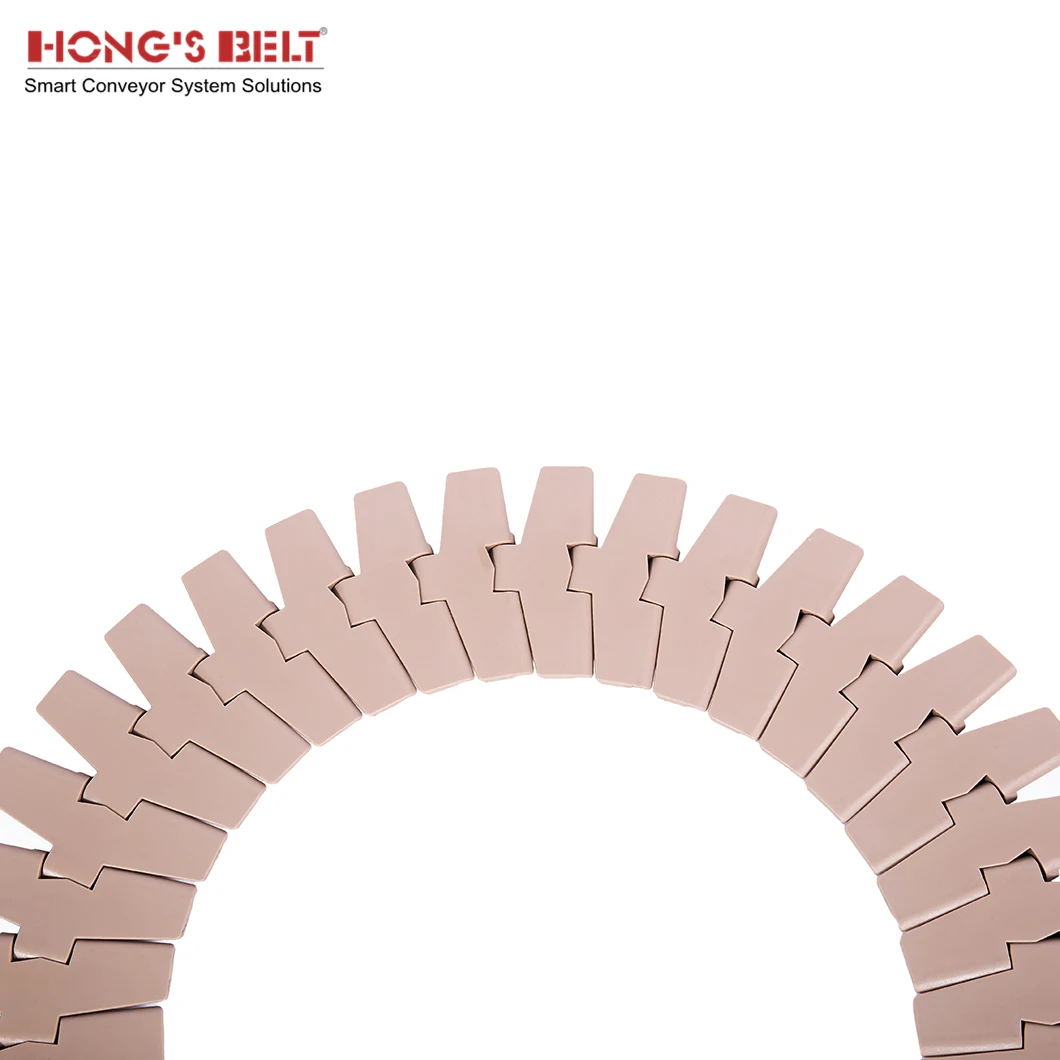 Hongsbelt 880TAB-BO-K450 conveyor chain belt Plastic Chain Conveyor Belt Side Flexing Chain