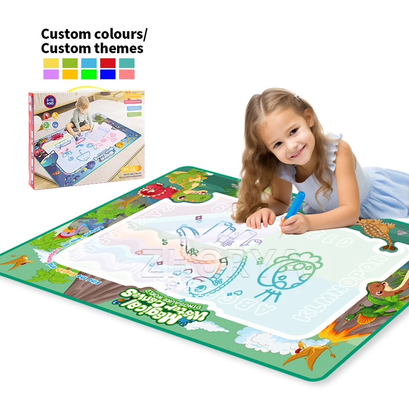 Zhorya Hot Sale Large Size Water Magic Mat Educational Play Mat Magic Water Drawing Mat For Kids Toddlers