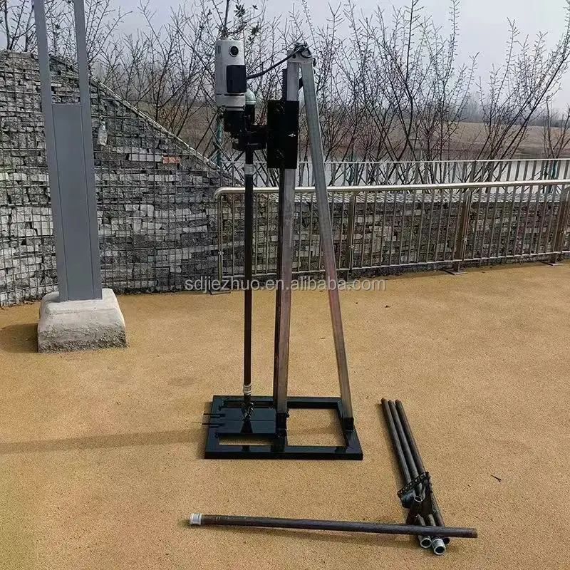 Deep Portable 60m Water Well Drilling Rig With Drilling Pipes Attachments For Sale