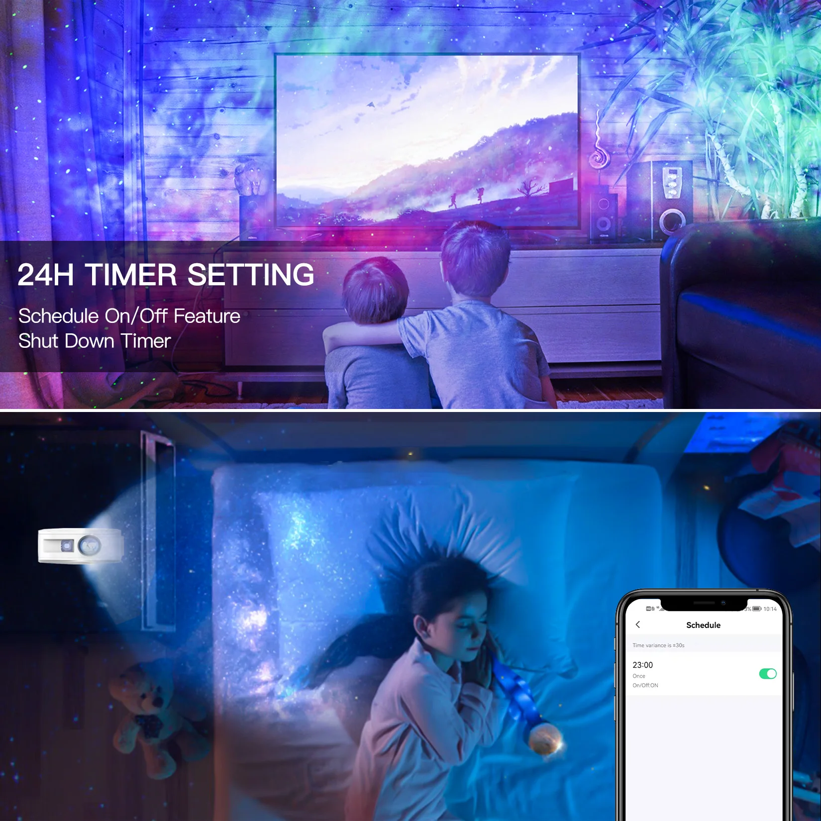 Nanxin nebula projector alexa star sky led laser galaxy projector light lamp for kids adults bedroom ceiling