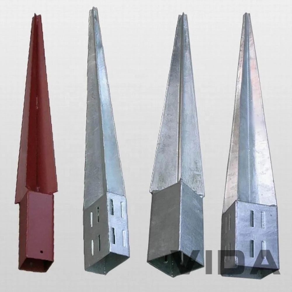 OEM factory supplier galvanized ground earth screw pole anchor