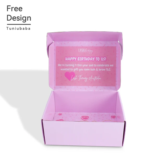 Custom Colorful for Lingerie and Apparel Packaging with Double-Sided Color Printing Corrugated Boxes