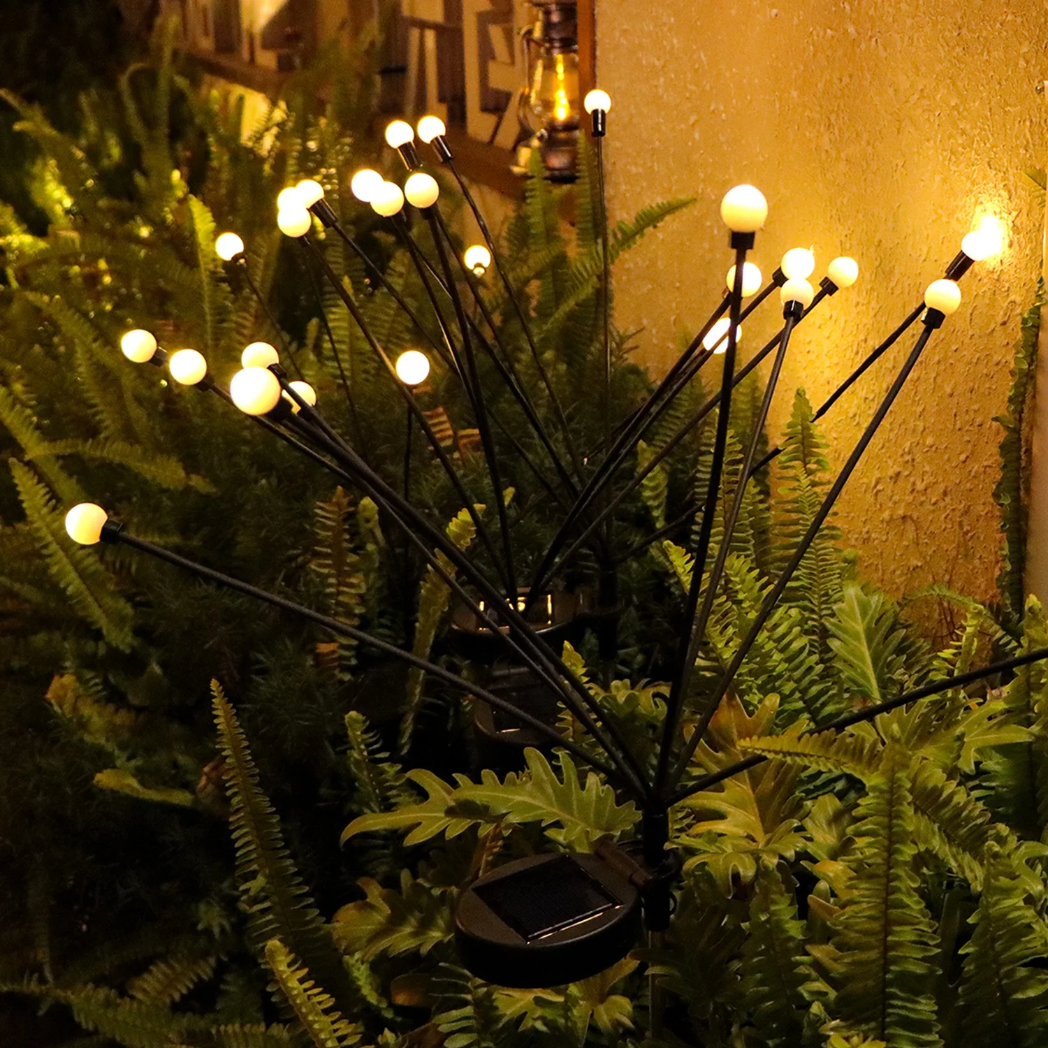 Lawn Light 8 Head LED Swing Firefly Floor Lamp CE 90 ABS Outdoor Garden Square Festival Decoration Hot Selling Solar Waterproof