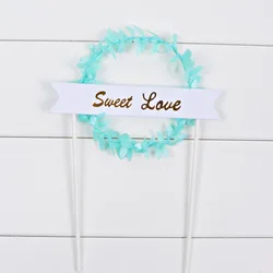 Kids happy valentines day wedding christmas acrylic happy birthday cake topper paper customised wholesale decoration