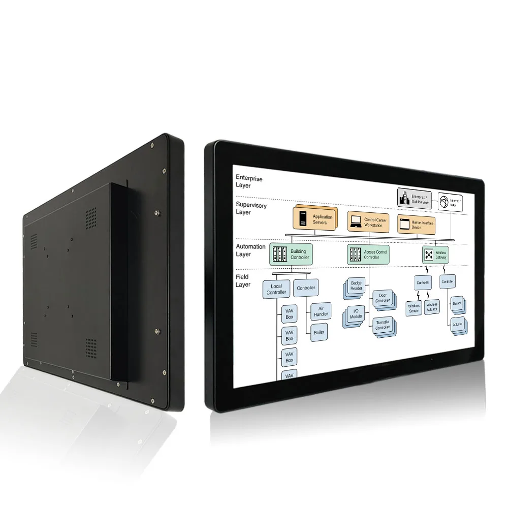 18.5 Inch FHD HDR IPS HDMI USB C External Screen With Dual Speakers VESA Full HD Display tureflat touch industrialMonitor