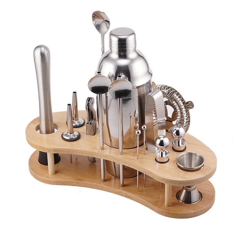 12-piece bartender Kit with stand Professional Bartending kit Home Bar Tool Kit Bar Accessories