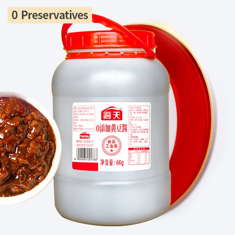 6kg Additives Free OEM Food Industrial Using Chinese Natural Brewed Soy Bean Sauce 0 Preservativs Custom Soybean Paste