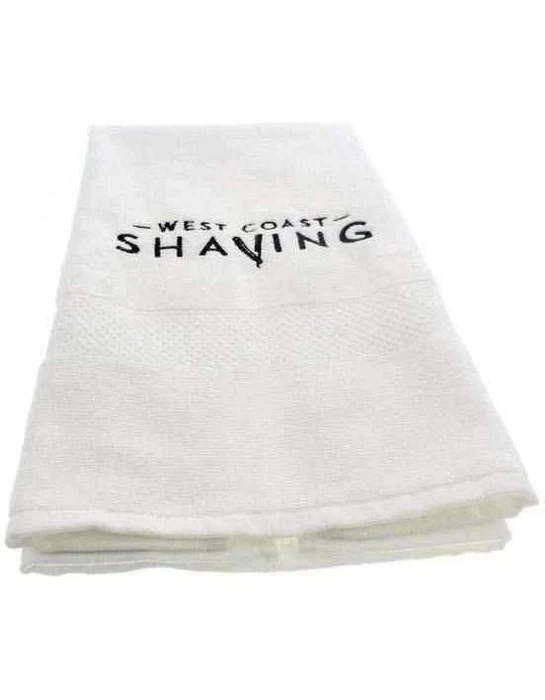 cotton white hand face shave sauna towel steam barber towel hot towel