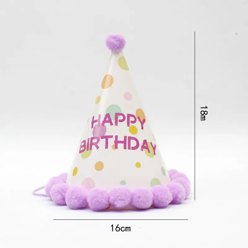 Pastel Bday Rainbow Birthday Party Paper Party Crowns Colorful Birthday Party Cone Hats