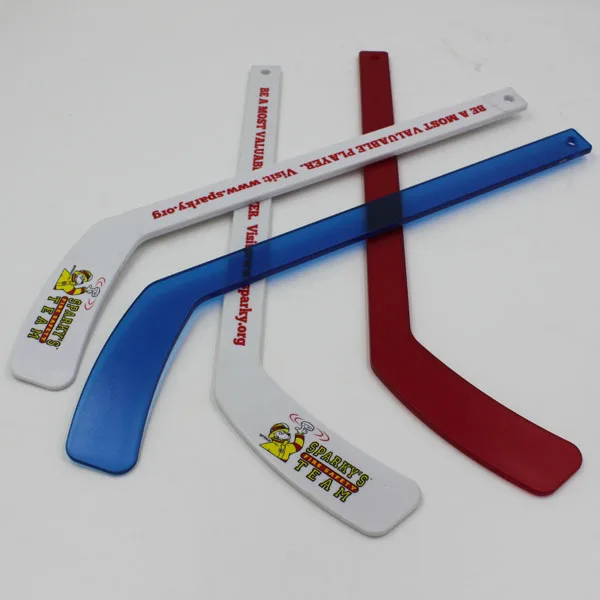 Plastic OEM/ODM mini ice hockey sticks Chinese factory with custom printing