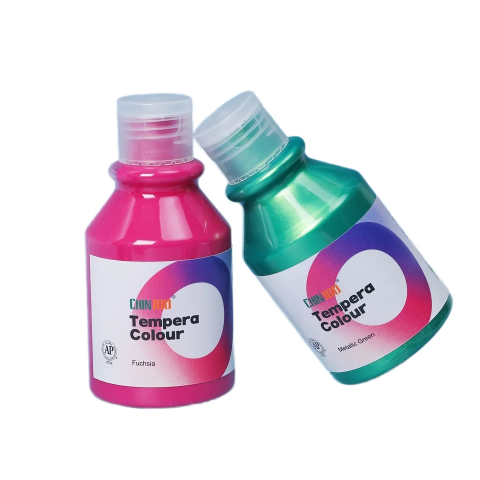 Wholesale Non-toxic Factory OEM ODM Washable Tempera Paint For Painting On Stone Wood Cloth Canvas