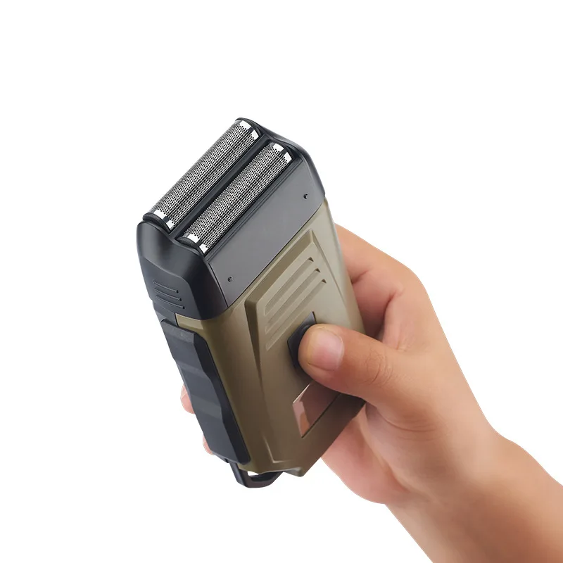 Washable USB Rechargeable Electric Razor 2 Floating Cutter Heads Face Beard Hair Shave Machine Foil Shaver for Men