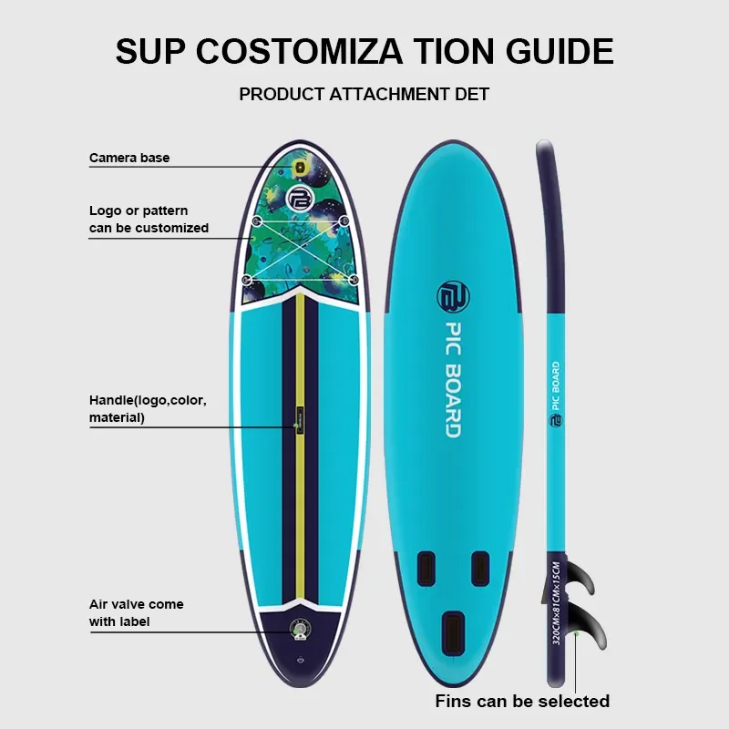 PIC BOARD Wholesale inflatable paddle board water sports surfboard Sap multi inflatable paddle board
