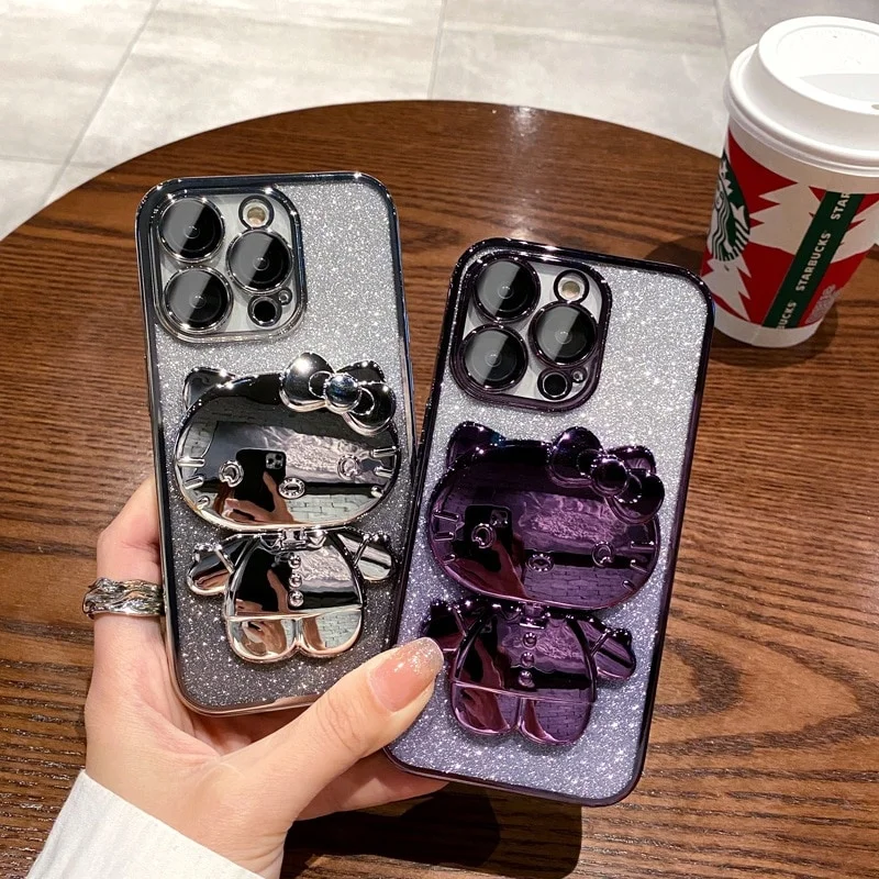 Чехол для мобильного телефона с зеркалом iphone 15