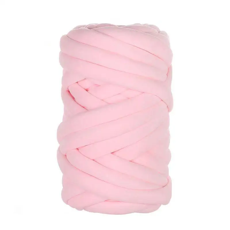 On Sale 2cm 500g Polyester Plush Cotton Chunky Giant Tube Yarn
