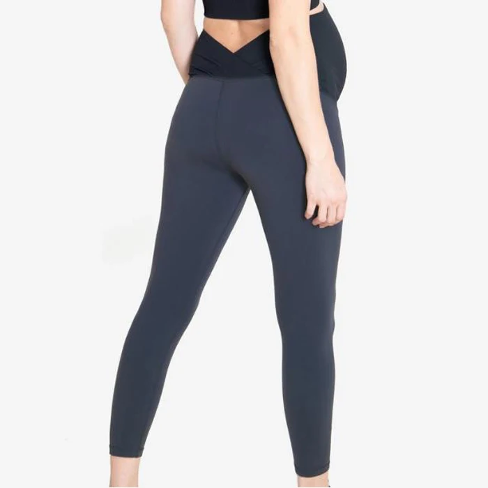 
High Waisted Fitness Women Maternity Pants Belly Support Pregnance Soft Yoga Pant Compression Exercise Tights 