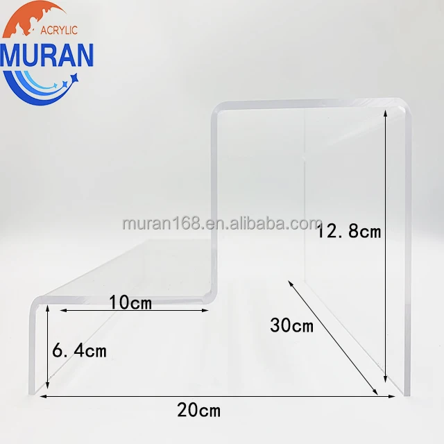 Clear Acrylic Wallet Display Stand 3 Layers Transparent Acrylic Purse Stand Holder Perspex Purse Display Holder Rack