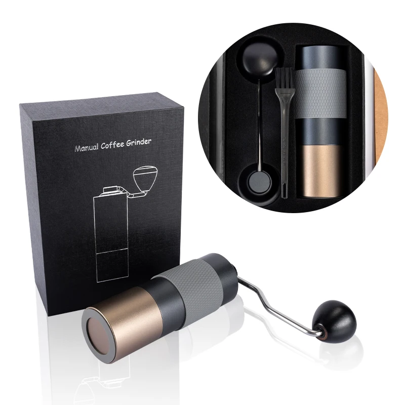 Coffee Bean Grinder with Adjustable Setting for Home SUS420 Manual Coffee Grinder