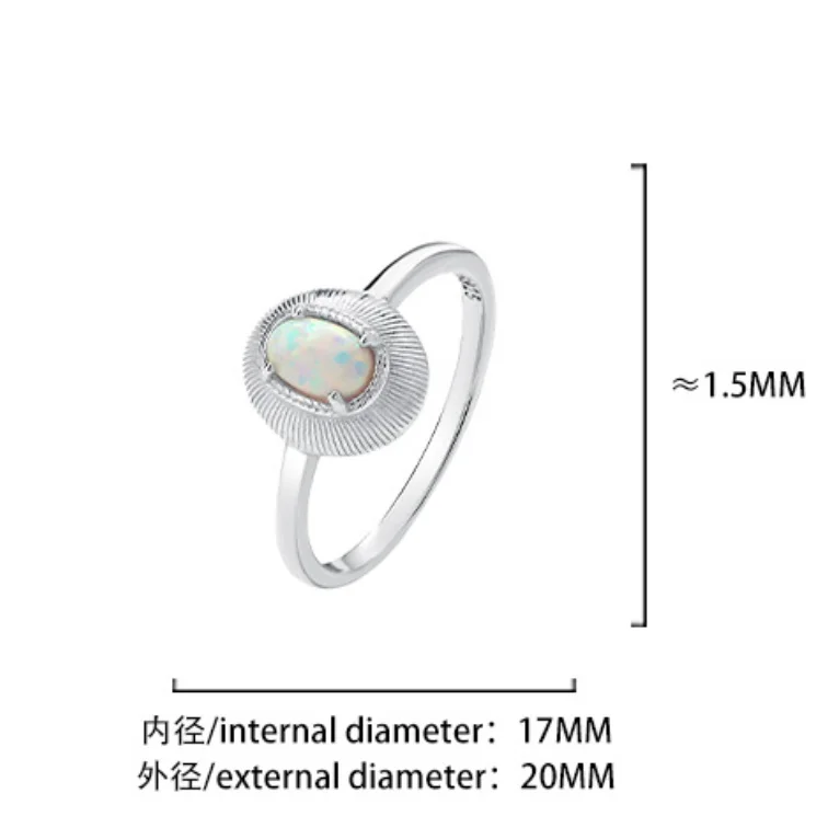 Advanced Texture Australian Natural Oval Opal Jewelry Gemstone Bulk 925 Sterling Silver Women Engagement Party Rings
