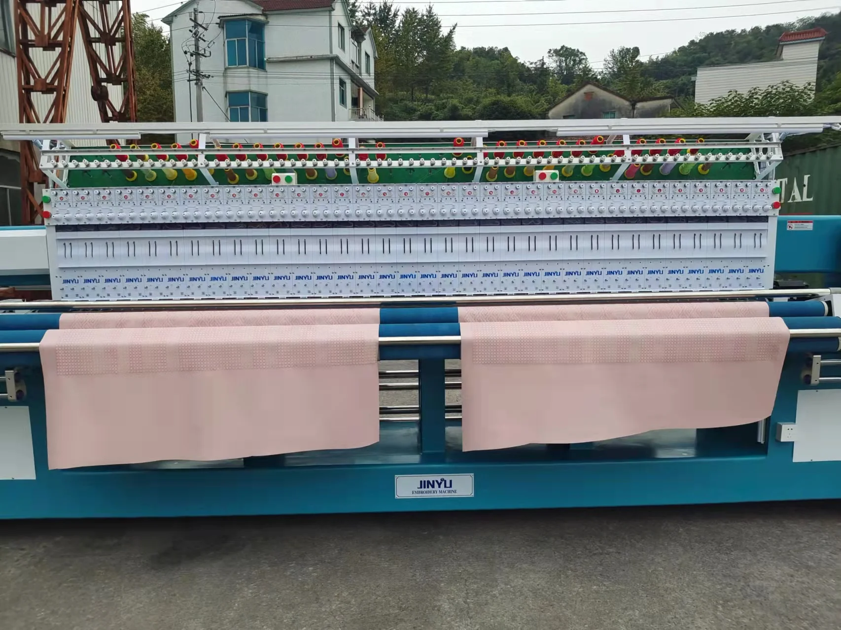 JINYU High Speed Top Quality Good Price Multi Needle Roller Type Home Textile Product Machinery Quilting Machine