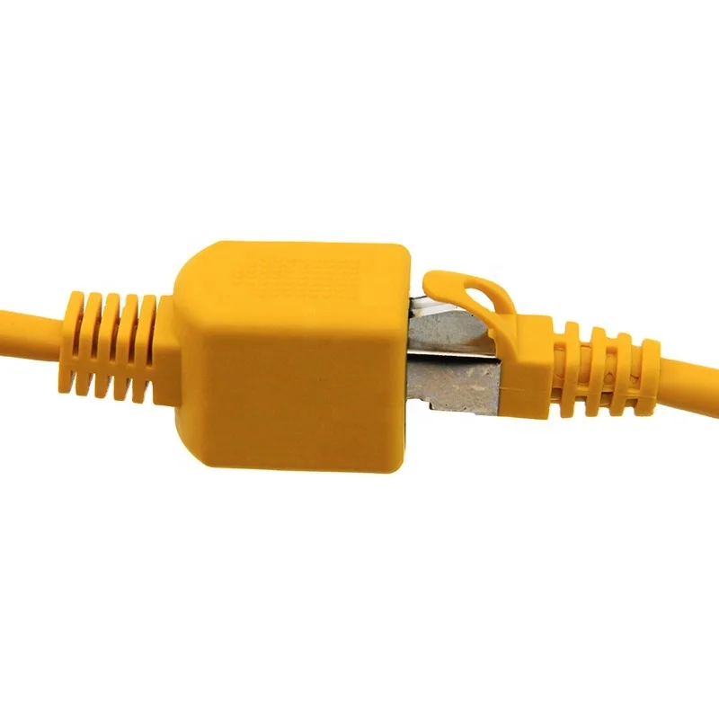 Yellow 8P8C FTP RJ45 Male to Female Ethernet Extension Cable for Local Area Network LAN