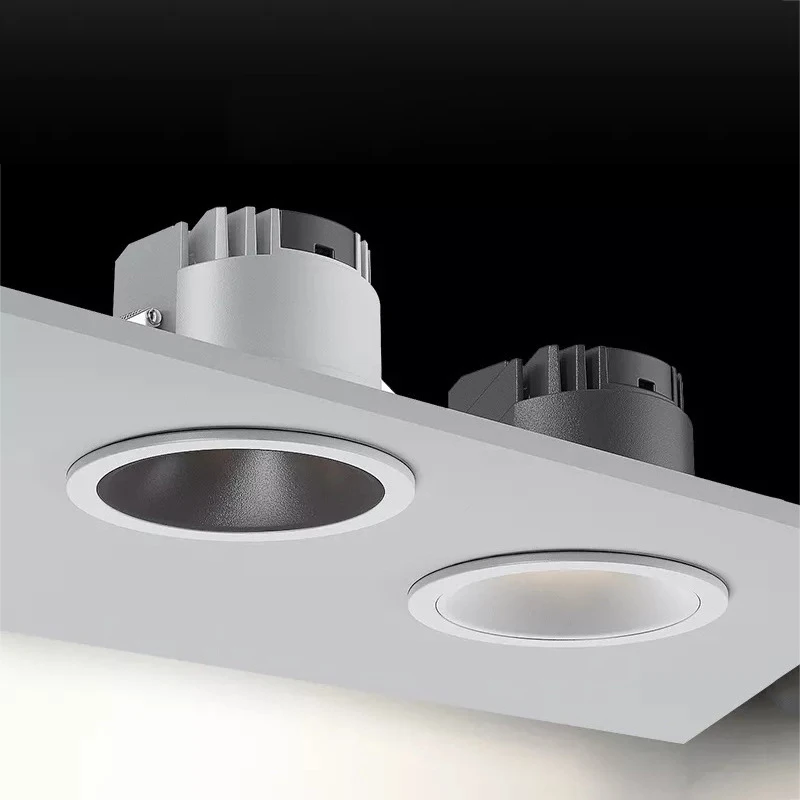 High Quality Anti-glare 7w 15w 20w 30w 40w Trimless Recessed Hotel Ceiling Spot Light Led Cob Downlights