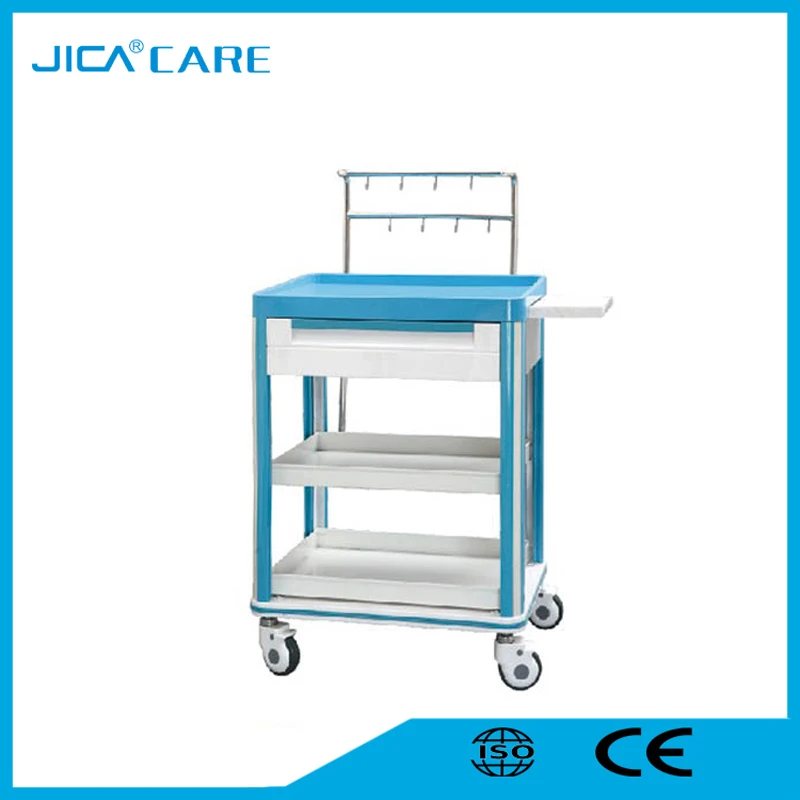 Прочная хорошо продаваемая медицинская тележка для пациентов из АБС-пластика