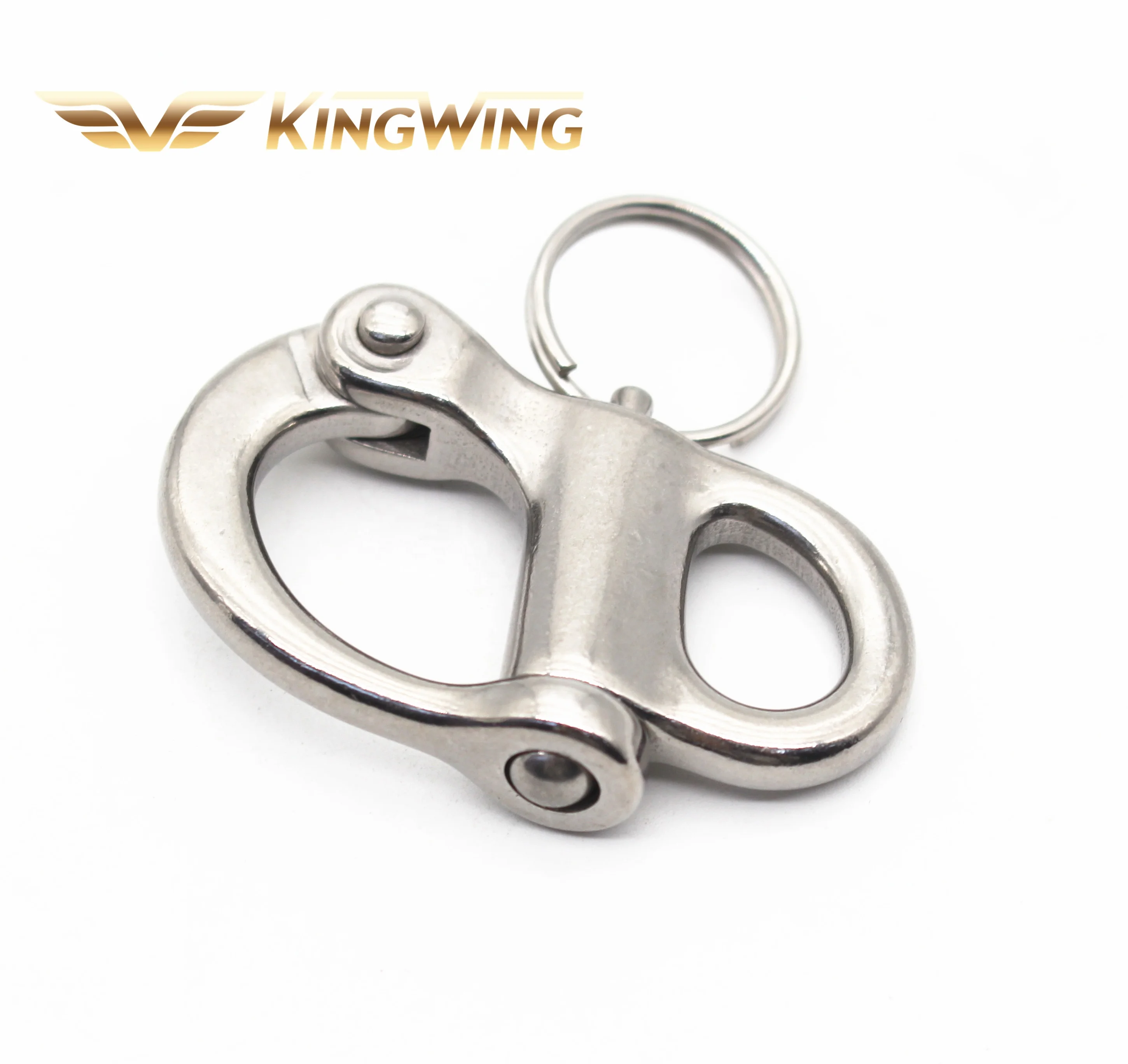Stainless steel 304 316 rigging hardware camera strap hook quick release Fixed Bail Snap Shackle for Sailboat