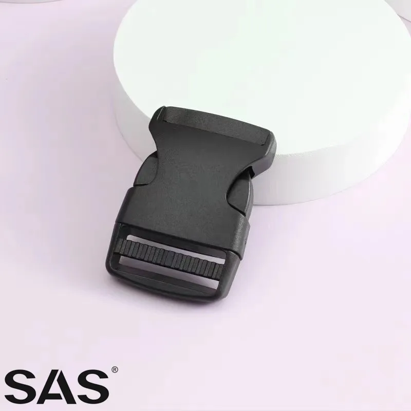 SAS Wholesale Bag Accessories High Quality Black Color Plastic Side Release Buckle for Bags Luggage