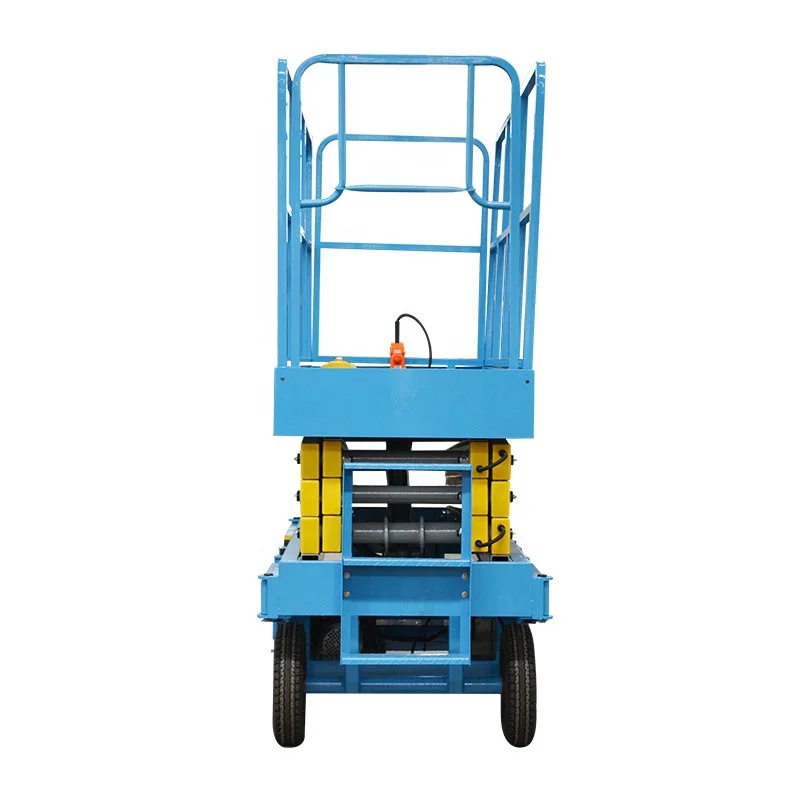 Qiyun 4m Mobile Scissor Lift Used for Construction Building, Factory, Warehouses,Aerial Working