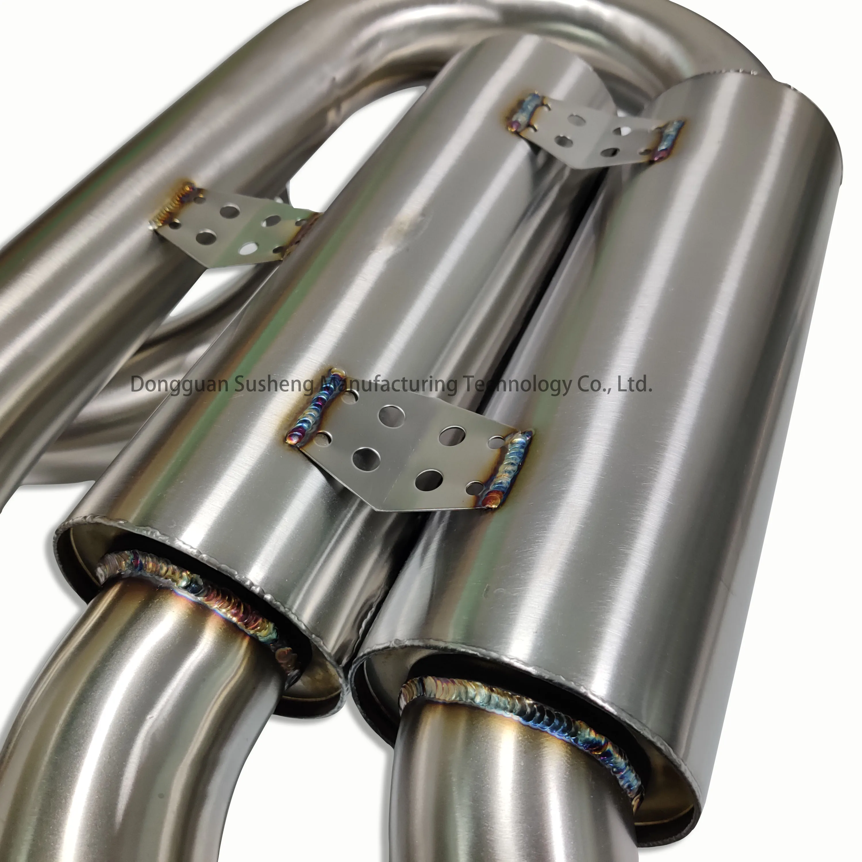 Exhaust system auto performance parts Golf 6R MK6 stainless steel Exhaust back muffler with mirror finish Burning blue