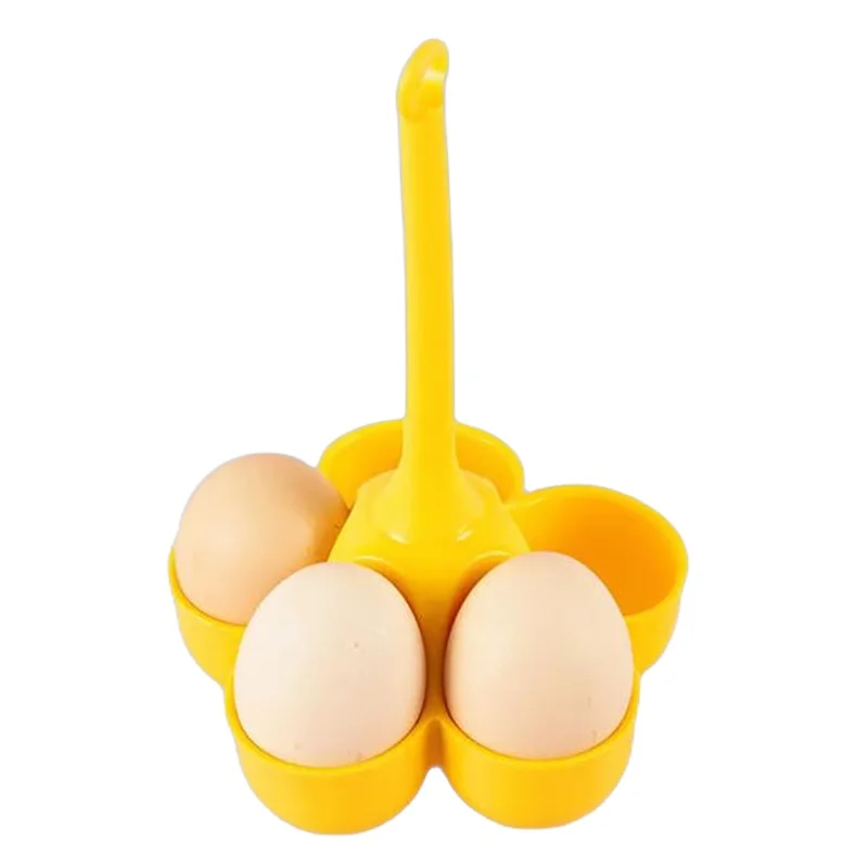 5-well Microwave Safe Heat Resistant BPA-Free Silicone Boiled Egg Cup Breakfast Kit Egg Tools