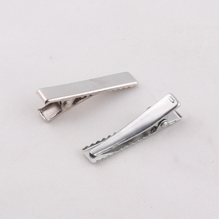 factory supply 35mm metal rectangle alligator hair clips for hair accessories