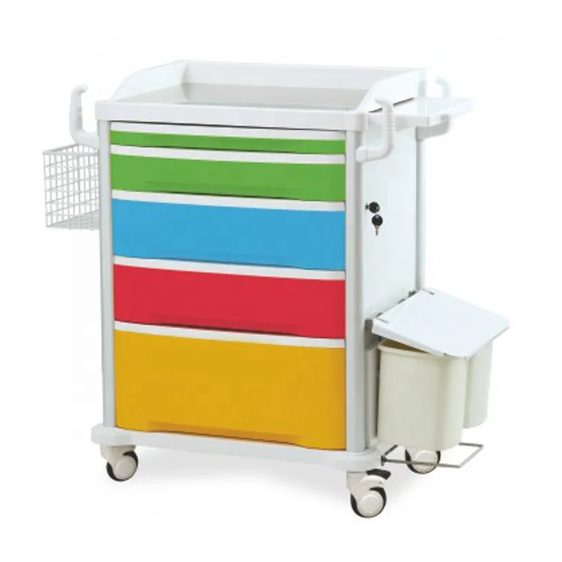 Fast delivery medical ABS with drawer locker trolley