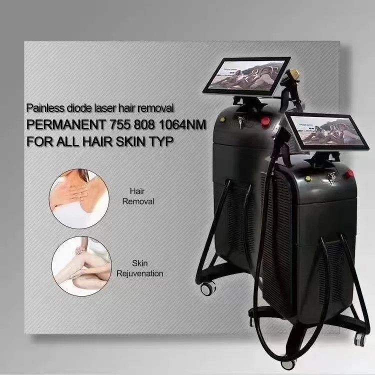 hair removal machine non channel diode laser 755nm 808nm 1064nm Diode Laser Hair Removal machine trade