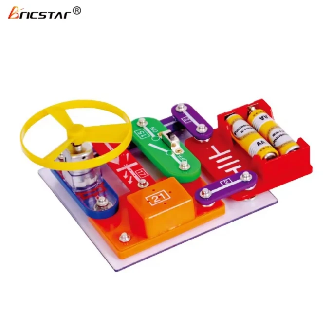Bricstar multifunctional school science assembly DIY electronic building blocks kit