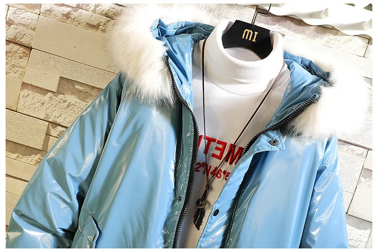Custom shiny puffer jacket mens new model water repellent jacket padding 2022 hood